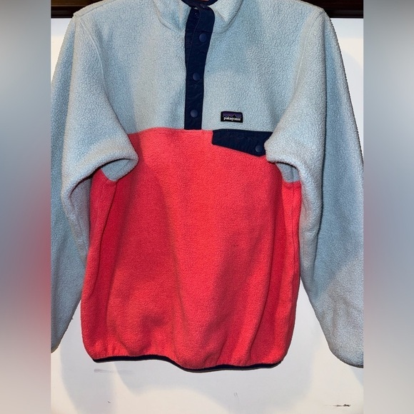 Patagonia Synchilla SNAP-T Fleece Pullover Size Girls XXL 16/18 Ladies Medium - Picture 2 of 8